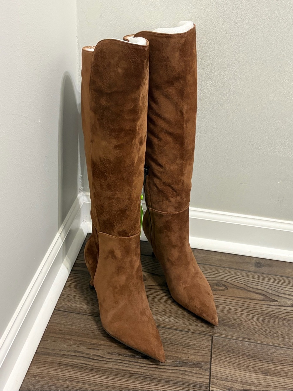 Sam Edelman Brown Suede Over-the-Knee Pointed-Toe Boots